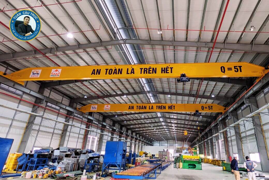 Dự án cầu trục dầm đơn 5 tấn Phú Sơn - Hưng Yên Dự án cầu trục dầm đơn 5 tấn Phú Sơn - Hưng Yên