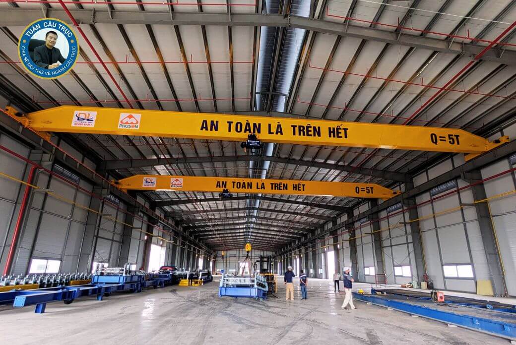 Dự án cầu trục dầm đơn 5 tấn Phú Sơn - Hưng Yên Dự án cầu trục dầm đơn 5 tấn Phú Sơn - Hưng Yên