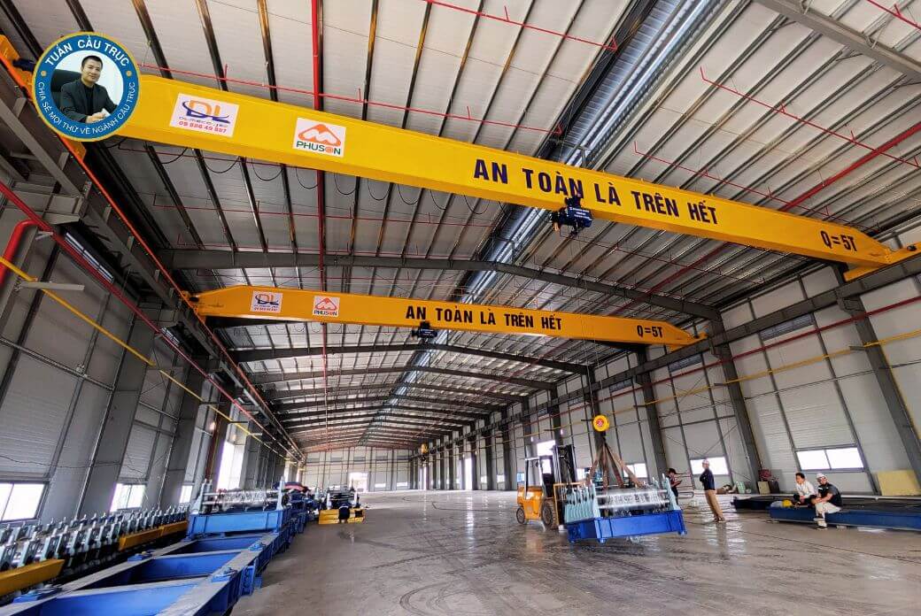Dự án cầu trục dầm đơn 5 tấn Phú Sơn - Hưng Yên Dự án cầu trục dầm đơn 5 tấn Phú Sơn - Hưng Yên