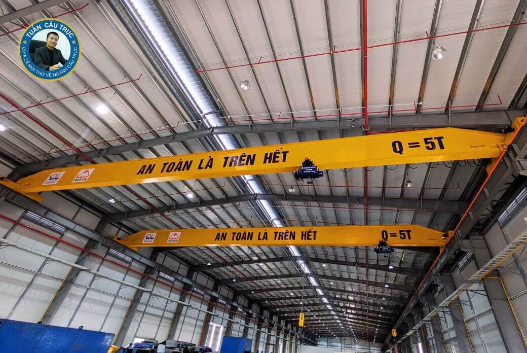 Dự án cầu trục dầm đơn 5 tấn Phú Sơn - Hưng Yên Dự án cầu trục dầm đơn 5 tấn Phú Sơn - Hưng Yên