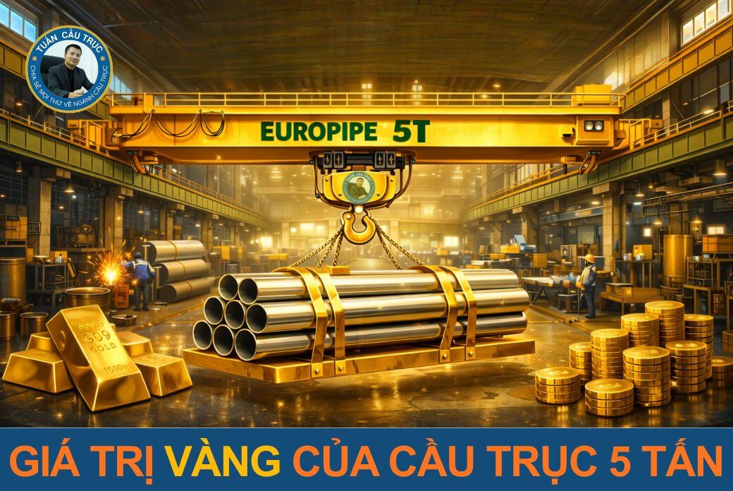 Giá trị vàng của cầu trục 5 tấn tại EUROPIPE Giá trị vàng của cầu trục 5 tấn tại EUROPIPE