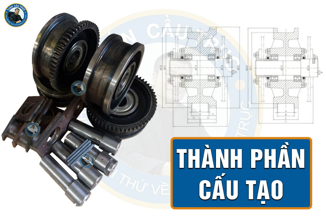Thành phần cấu tạo của bánh xe cầu trục Hàn Quốc