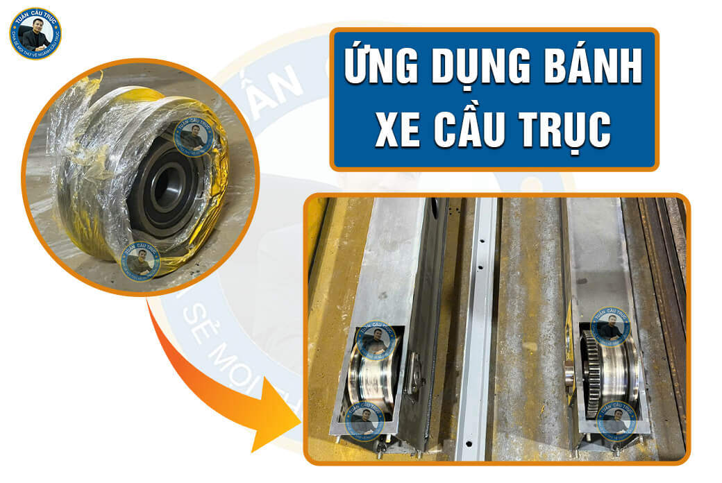 Ứng dụng bánh xe cầu trục Hàn Quốc lắp trong dầm biên