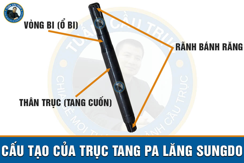 Cấu tạo của trục tang pa lăng Sungdo 