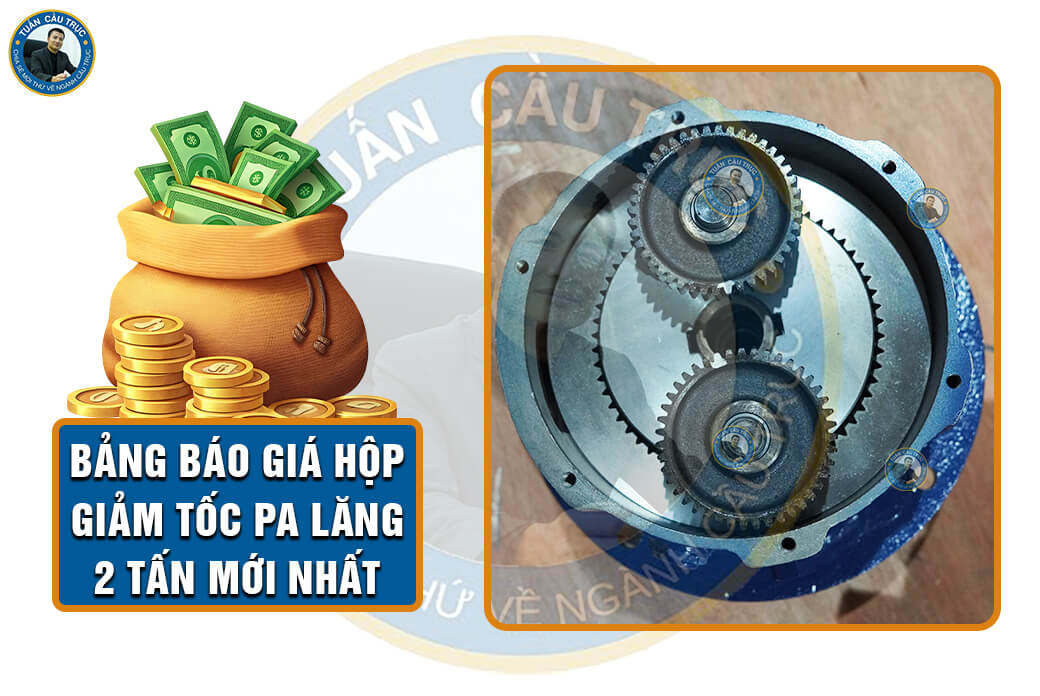 Bảng báo giá hộp giảm tốc pa lăng 2 tấn mới nhất Bảng báo giá hộp giảm tốc pa lăng 2 tấn mới nhất