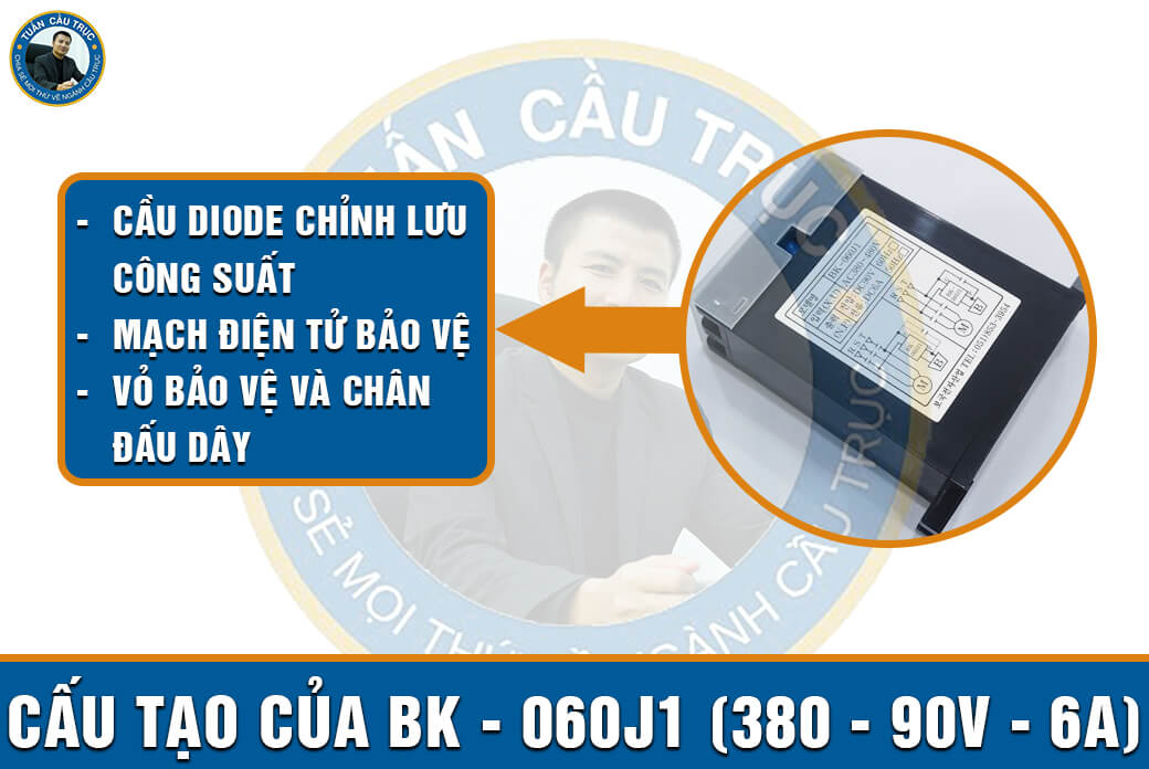 Cấu tạo của BK - 060J1 (380 - 90V - 6A) Cấu tạo của BK - 060J1 (380 - 90V - 6A)