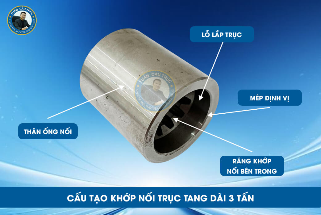 Cấu tạo khớp nối trục tang dài 3 tấn Cấu tạo khớp nối trục tang dài 3 tấn