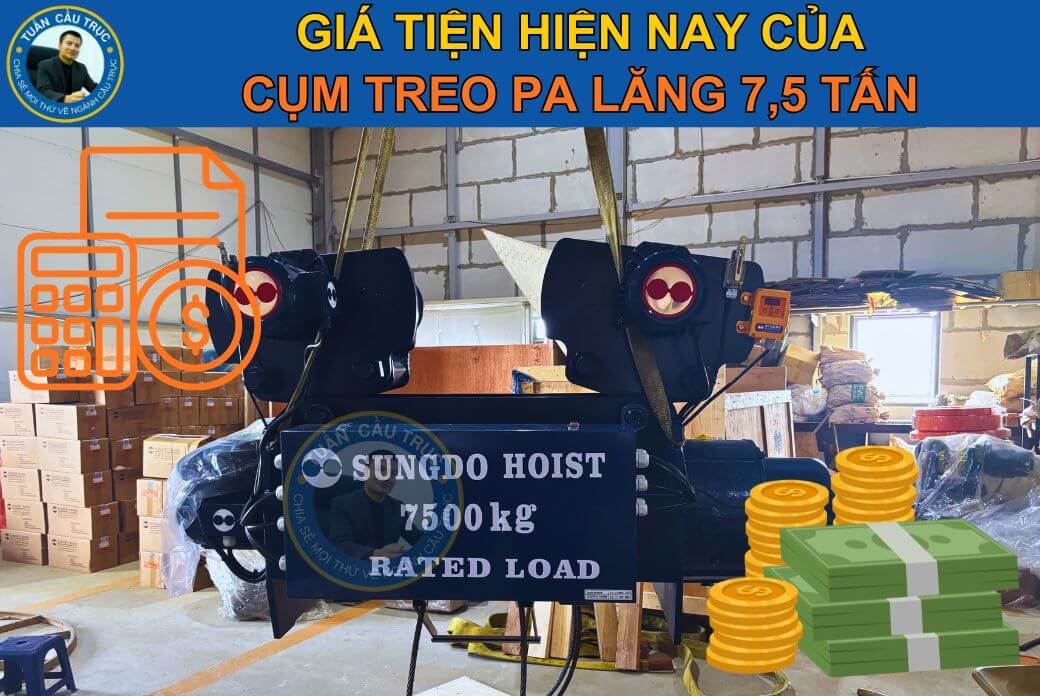 Cụm treo palang 7.5 tấn có giá bao nhiêu tiền? Cụm treo palang 7.5 tấn có giá bao nhiêu tiền?