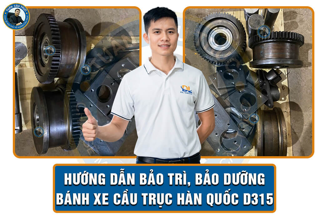 Hướng dẫn bảo trì, bảo dưỡng bánh xe cầu trục Hàn Quốc D315 Hướng dẫn bảo trì, bảo dưỡng bánh xe cầu trục Hàn Quốc D315