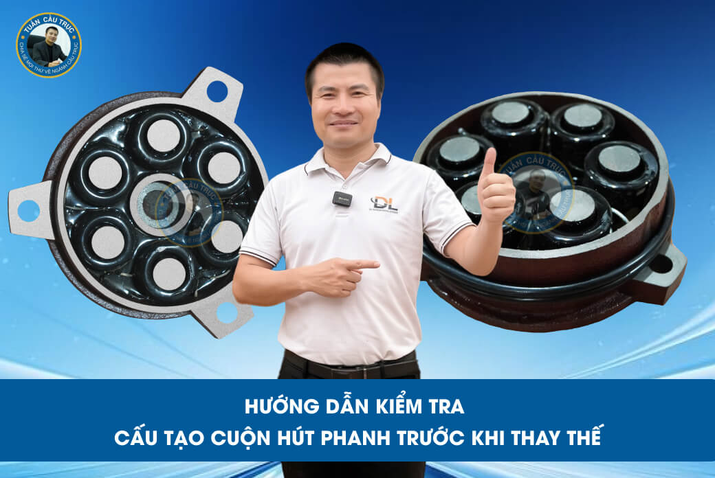 Hướng dẫn kiểm tra cấu tạo cuộn hút phanh trước khi thay thế Hướng dẫn kiểm tra cấu tạo cuộn hút phanh trước khi thay thế