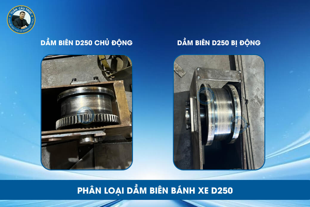 Phân loại dầm biên bánh xe D250 Phân loại dầm biên bánh xe D250