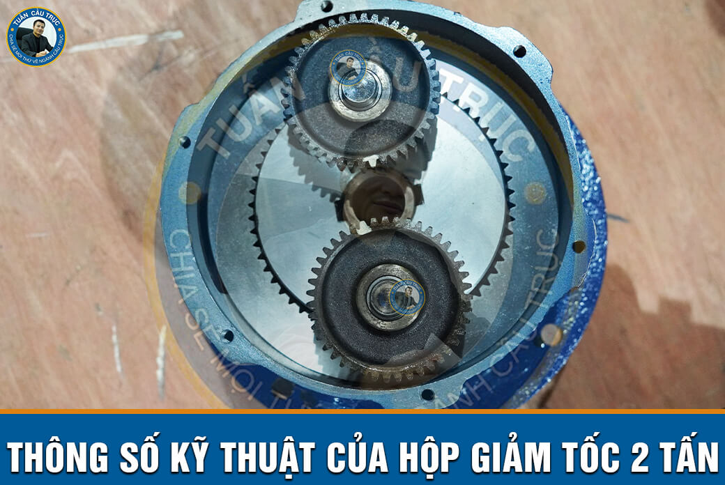 Thông số kỹ thuật của hộp giảm tốc 2 tấn Thông số kỹ thuật của hộp giảm tốc 2 tấn