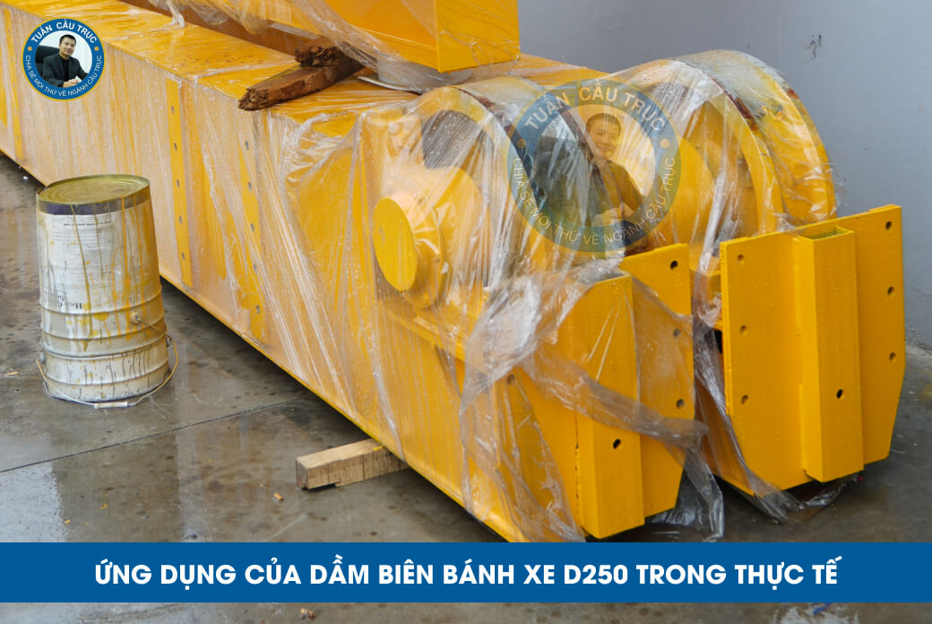 Ứng dụng của dầm biên bánh xe D250 trong thực tế Ứng dụng của dầm biên bánh xe D250 trong thực tế