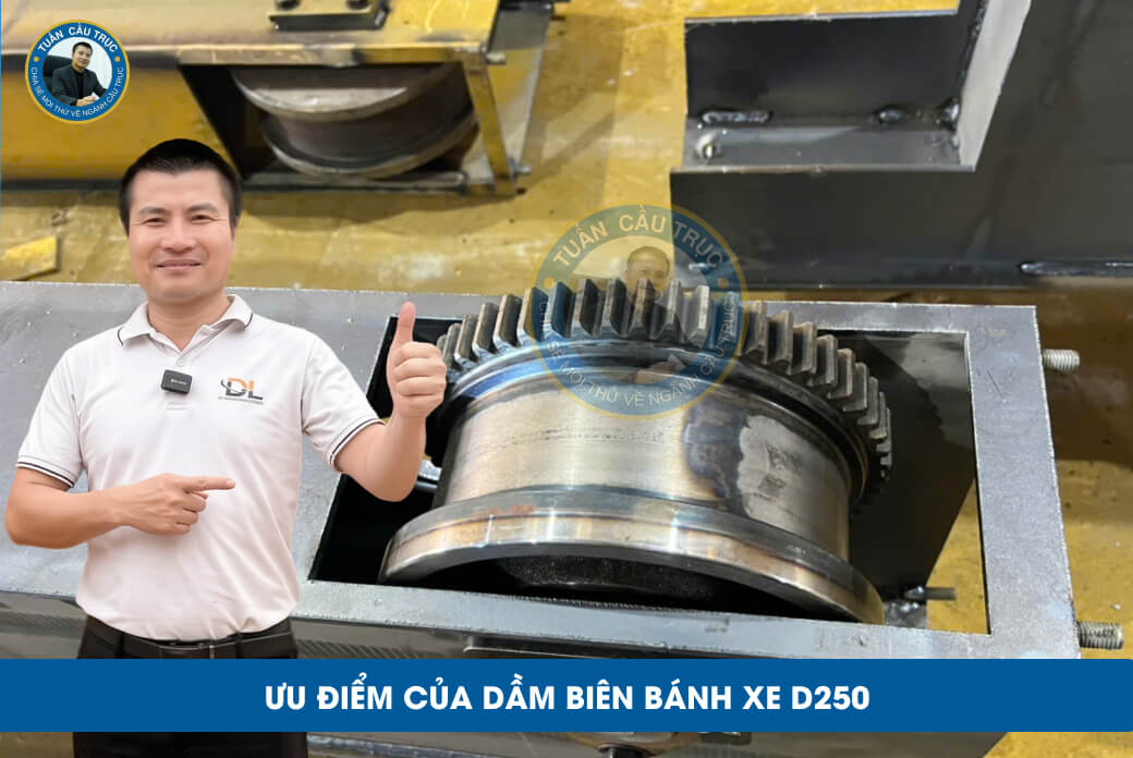 Ưu điểm của dầm biên bánh xe D250 Ưu điểm của dầm biên bánh xe D250