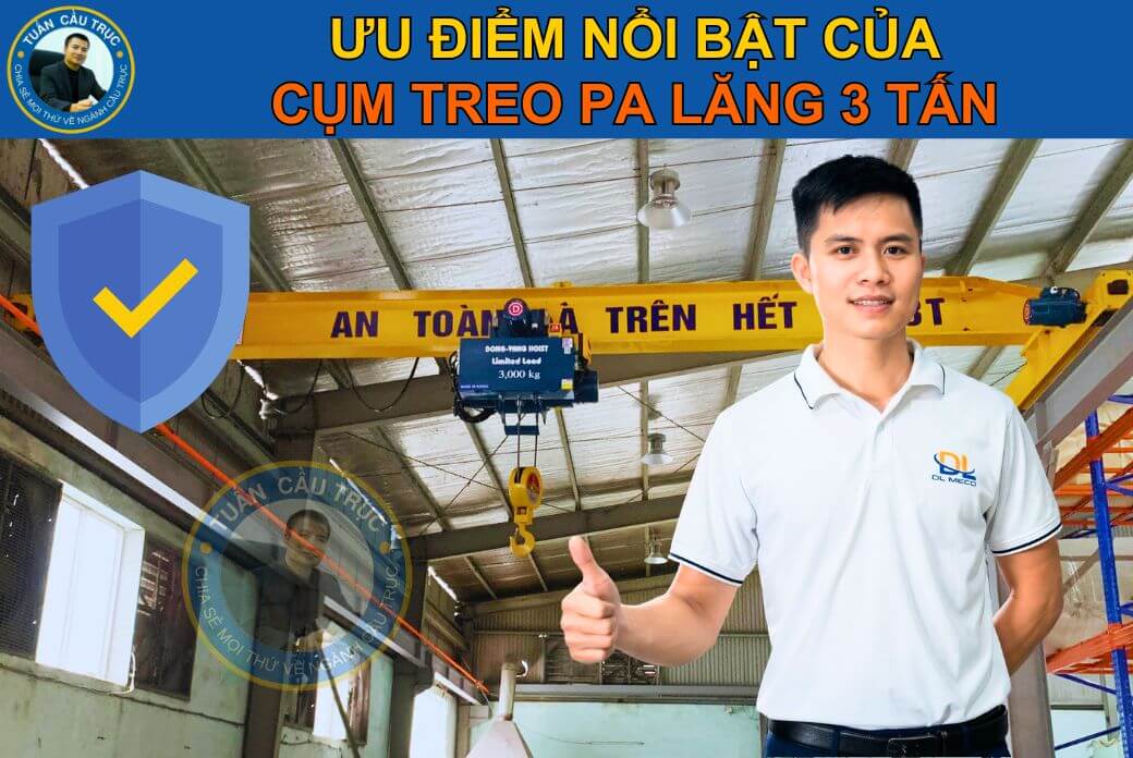 Ưu điểm nổi bật của cụm treo palang Sungdo 3 tấn Ưu điểm nổi bật của cụm treo palang Sungdo 3 tấn