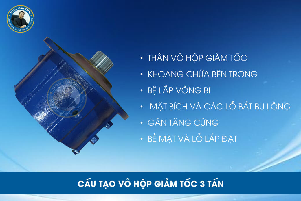 Cấu tạo vỏ hộp giảm tốc 3 tấn Cấu tạo vỏ hộp giảm tốc 3 tấn