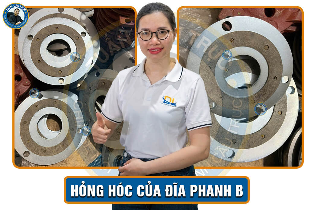 Hỏng hóc của đĩa phanh B Hỏng hóc của đĩa phanh B