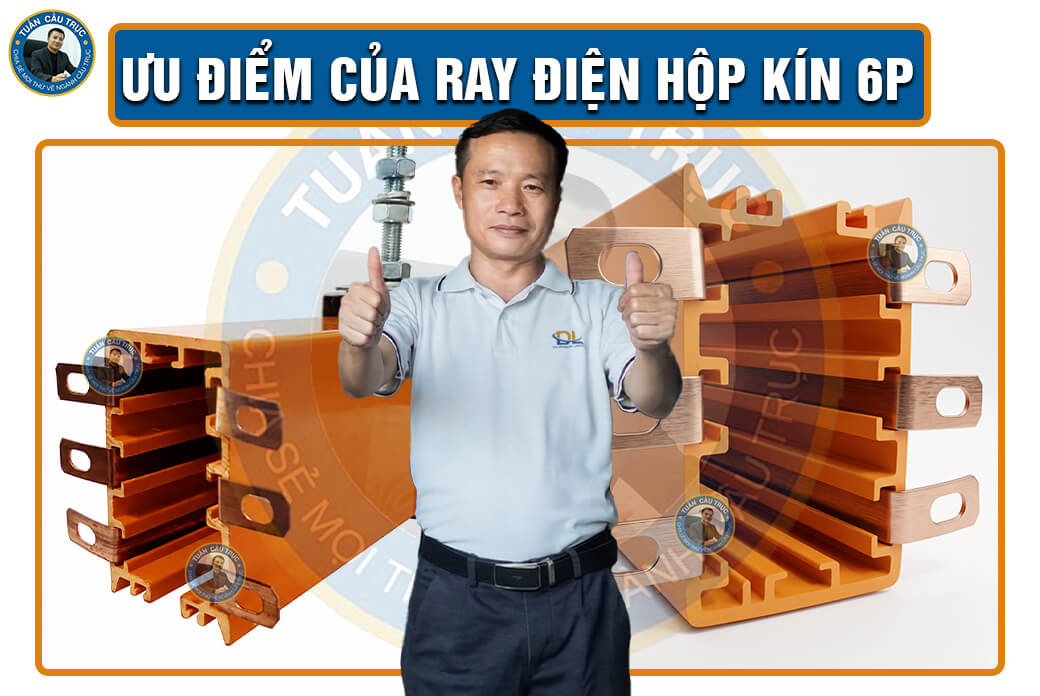Ưu điểm của ray điện hộp kín 6P Ưu điểm của ray điện hộp kín 6P
