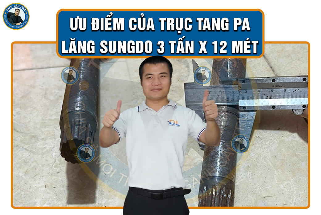 Ưu điểm của trục tang pa lăng Sungdo 3 tấn x 12 mét Ưu điểm của trục tang pa lăng Sungdo 3 tấn x 12 mét