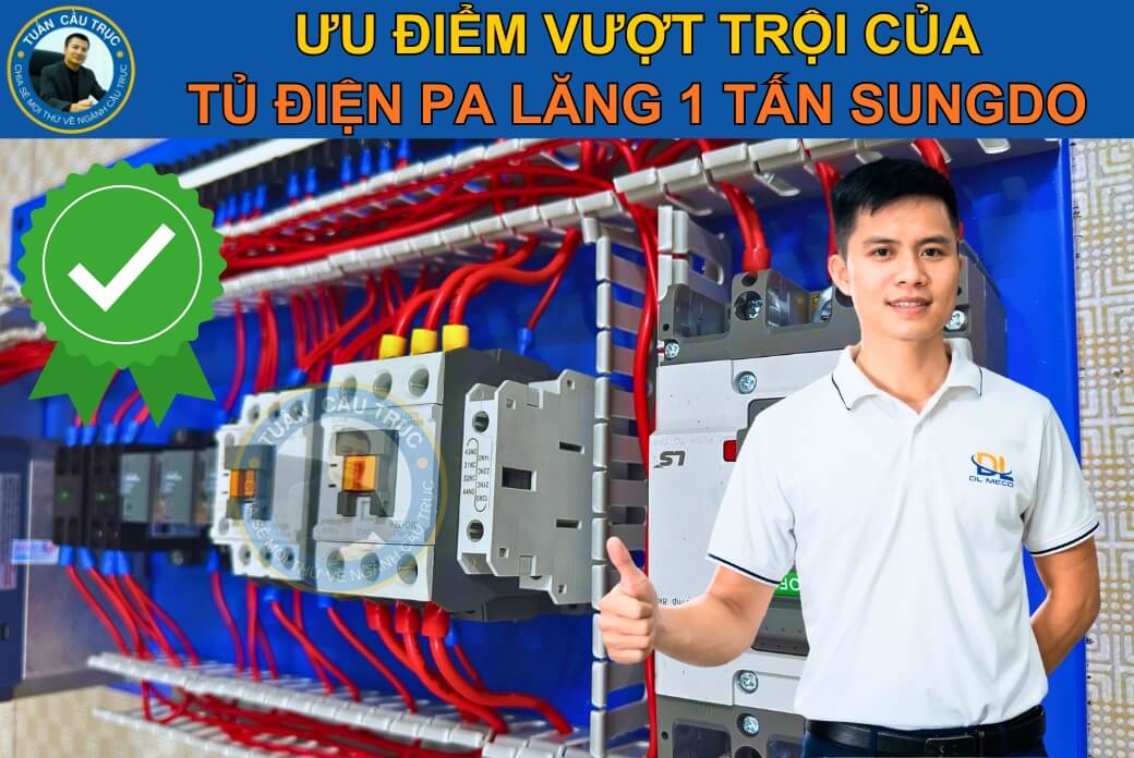 Ưu điểm vượt trội của tủ điện pa lăng 1 tấn Sungdo Ưu điểm vượt trội của tủ điện pa lăng 1 tấn Sungdo