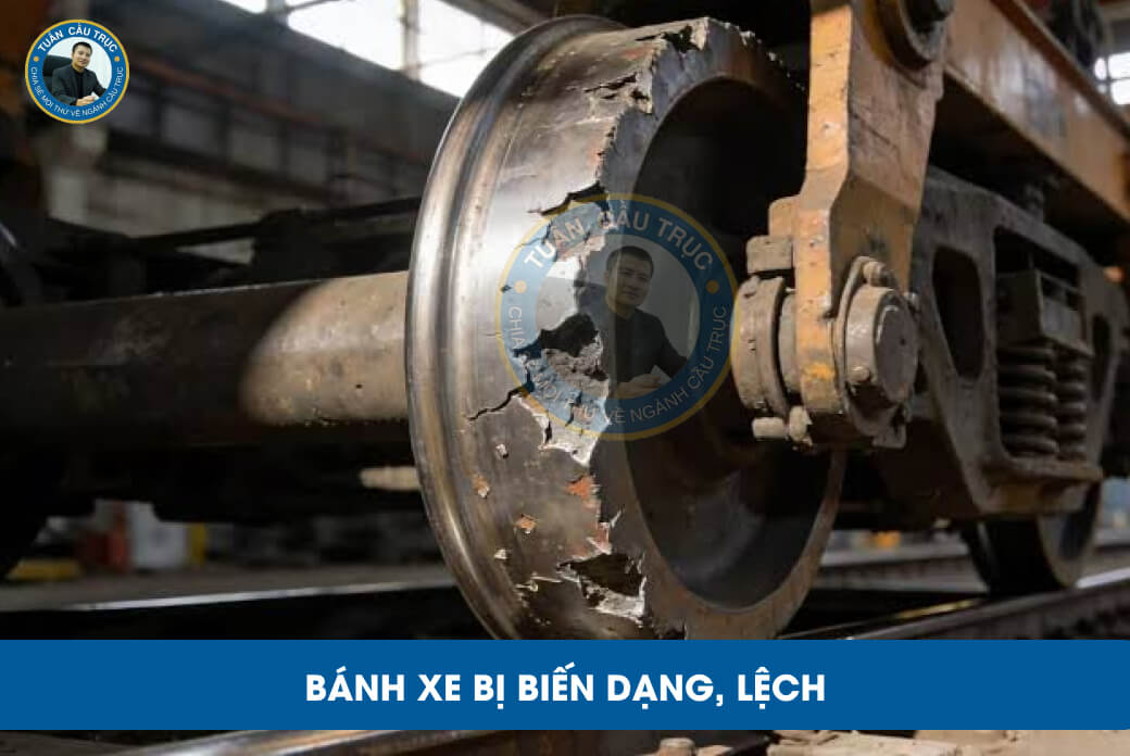 Bánh xe bị biến dạng, lệch Bánh xe bị biến dạng, lệch