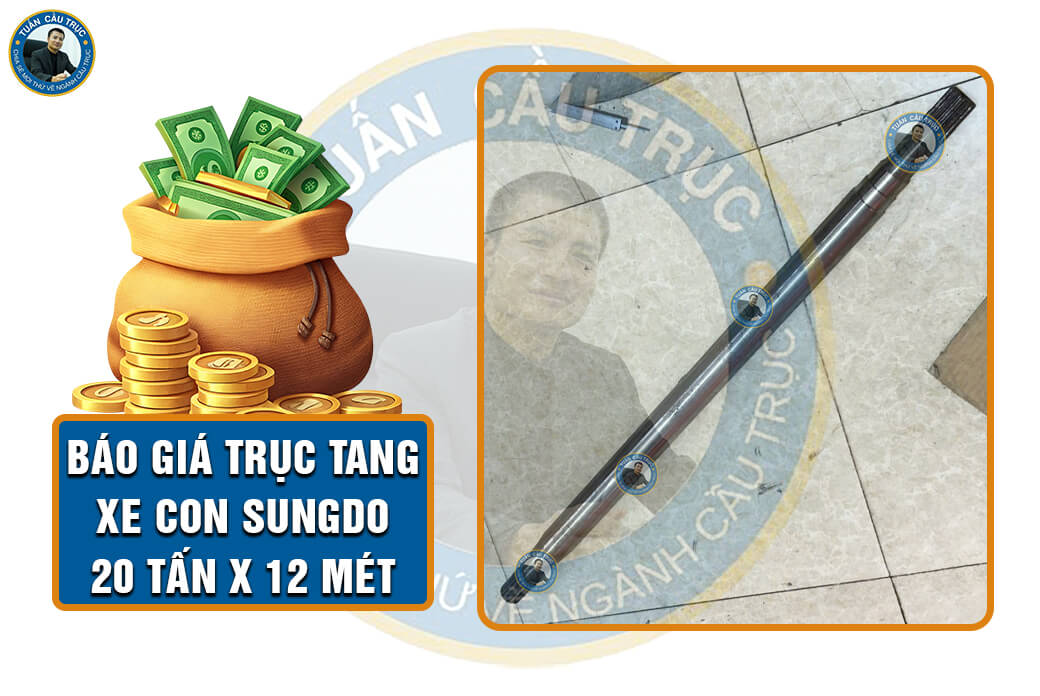 Báo giá trục tang xe con Sungdo 20 tấn x 12 mét Báo giá trục tang xe con Sungdo 20 tấn x 12 mét