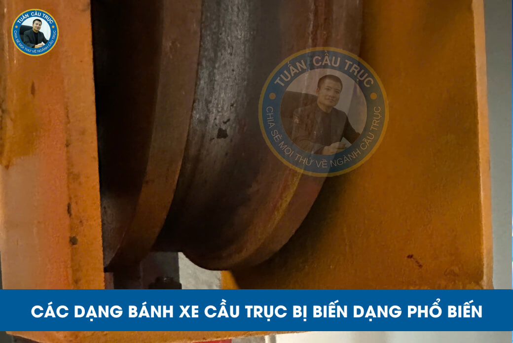 Các dạng bánh xe cầu trục bị biến dạng phổ biến Các dạng bánh xe cầu trục bị biến dạng phổ biến