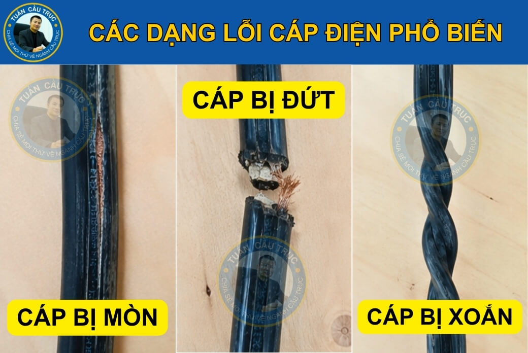 Các dạng lỗi cáp điện phổ biến Các dạng lỗi cáp điện phổ biến