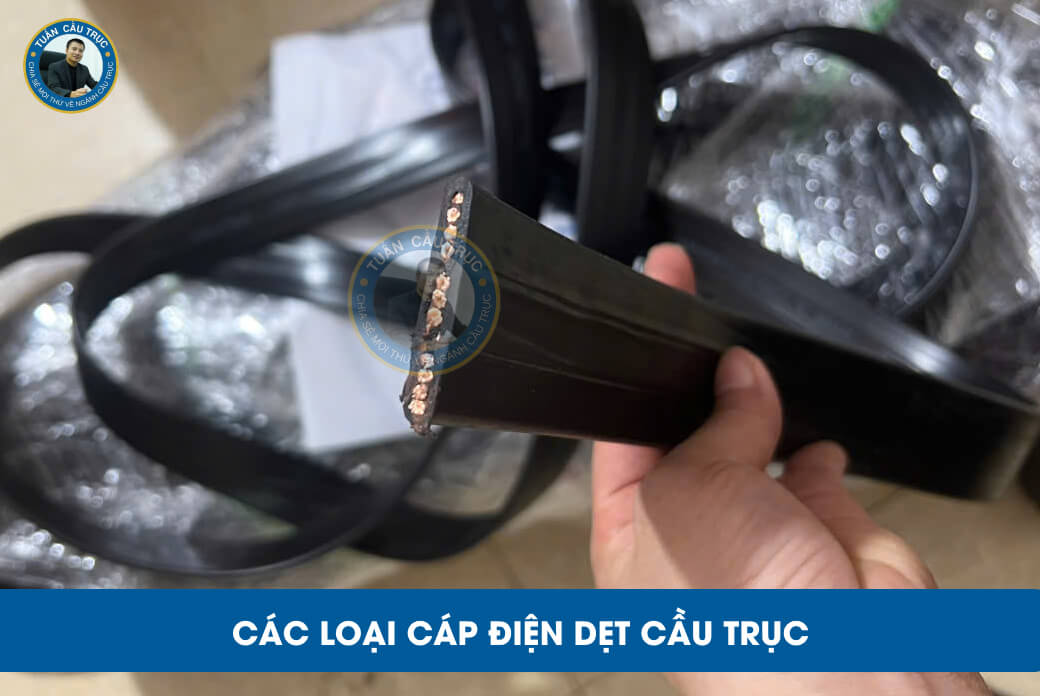 Các loại cáp điện dẹt cầu trục Các loại cáp điện dẹt cầu trục
