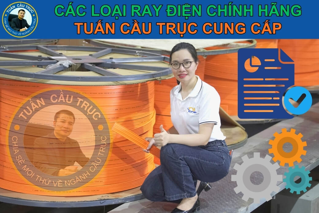 Các loại ray điện chính hãng Tuấn Cầu Trục cung cấp Các loại ray điện chính hãng Tuấn Cầu Trục cung cấp