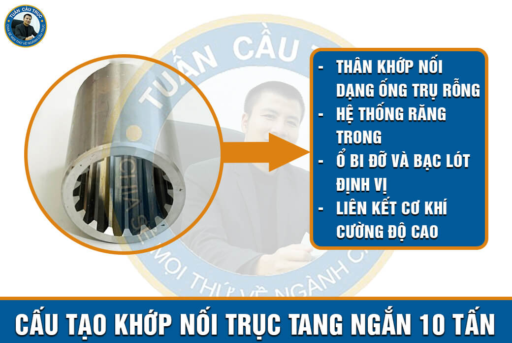 Cấu tạo khớp nối trục tang ngắn 10 tấn Cấu tạo khớp nối trục tang ngắn 10 tấn