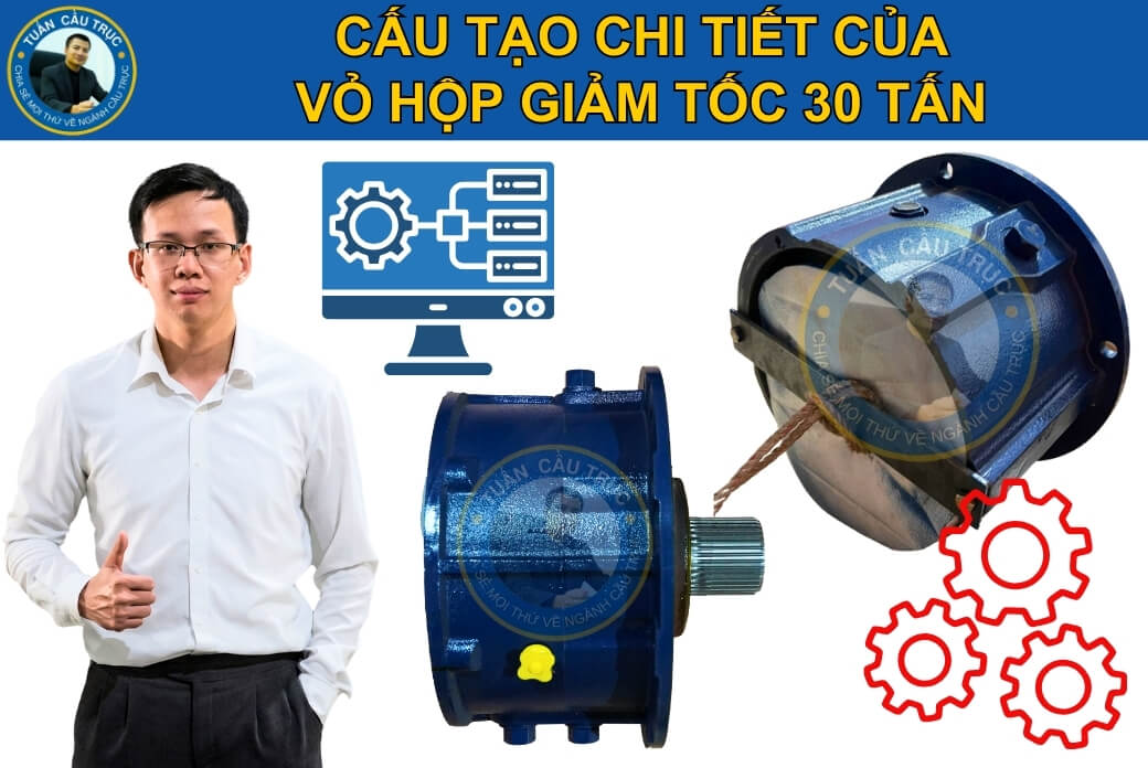 Cấu tạo vỏ hộp giảm tốc 30 tấn Cấu tạo vỏ hộp giảm tốc 30 tấn