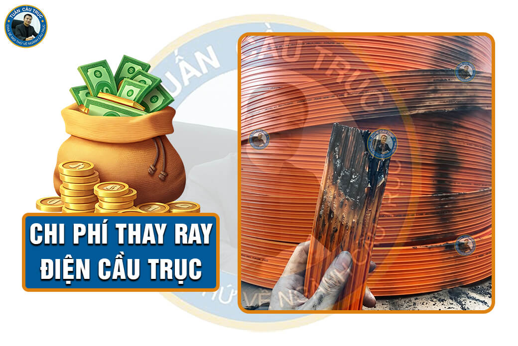 Chi phí thay ray điện cầu trục Chi phí thay ray điện cầu trục