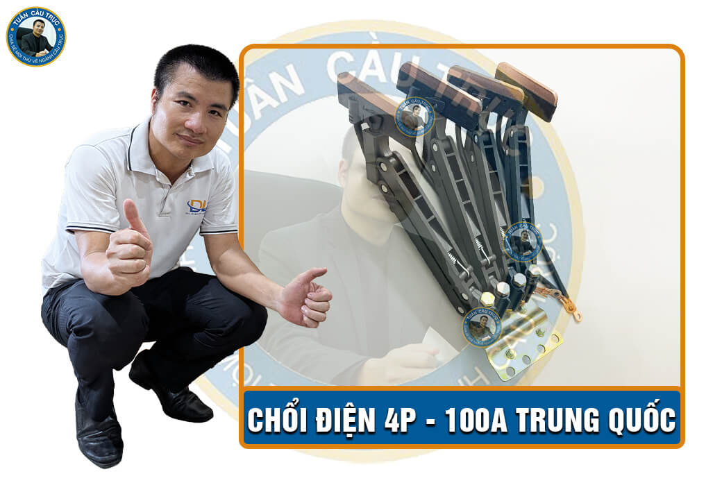 Chổi điện 4P - 100A Trung Quốc Chổi điện 4P - 100A Trung Quốc