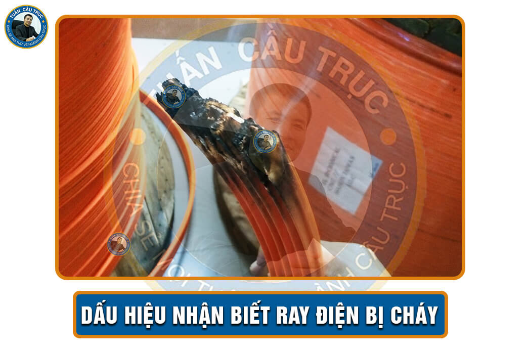 Dấu hiệu nhận biết ray điện bị cháy Dấu hiệu nhận biết ray điện bị cháy