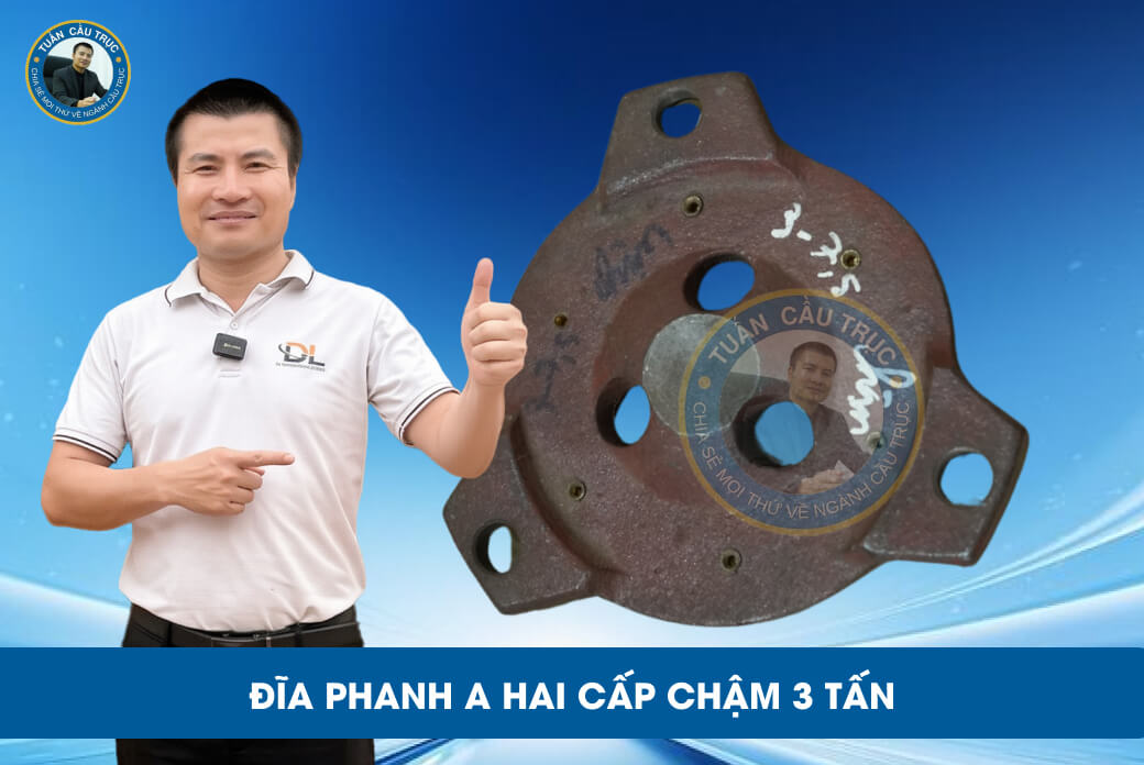 Đĩa phanh A hai cấp chậm 3 tấn Đĩa phanh A hai cấp chậm 3 tấn