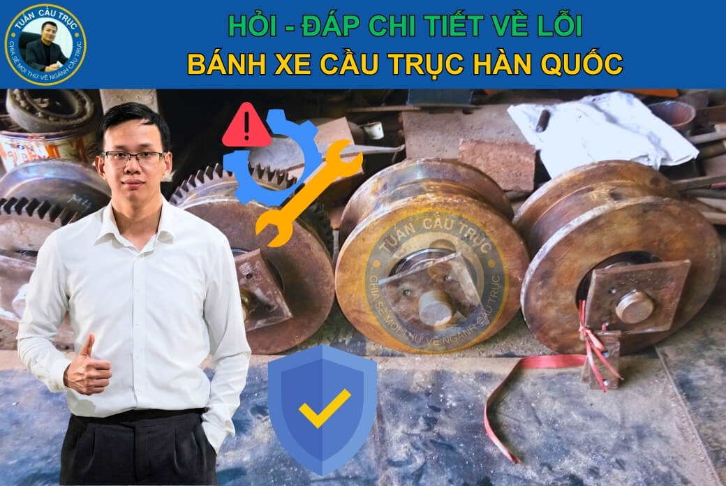 Hỏi - đáp chi tiết về lỗi bánh xe cầu trục Hàn Quốc Hỏi - đáp chi tiết về lỗi bánh xe cầu trục Hàn Quốc