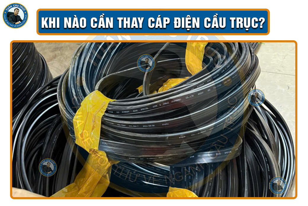 Khi nào cần thay cáp điện cầu trục? Khi nào cần thay cáp điện cầu trục?
