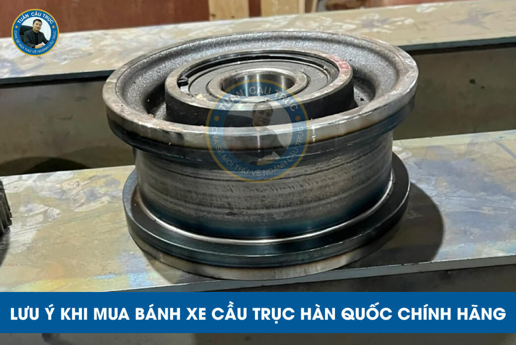 Lưu ý khi mua bánh xe cầu trục Hàn Quốc chính hãng Lưu ý khi mua bánh xe cầu trục Hàn Quốc chính hãng