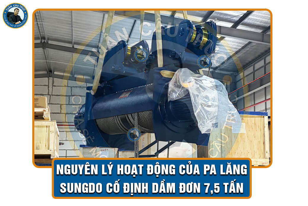 Nguyên lý hoạt động của pa lăng Sungdo cố định dầm đơn 7,5 tấn Nguyên lý hoạt động của pa lăng Sungdo cố định dầm đơn 7,5 tấn