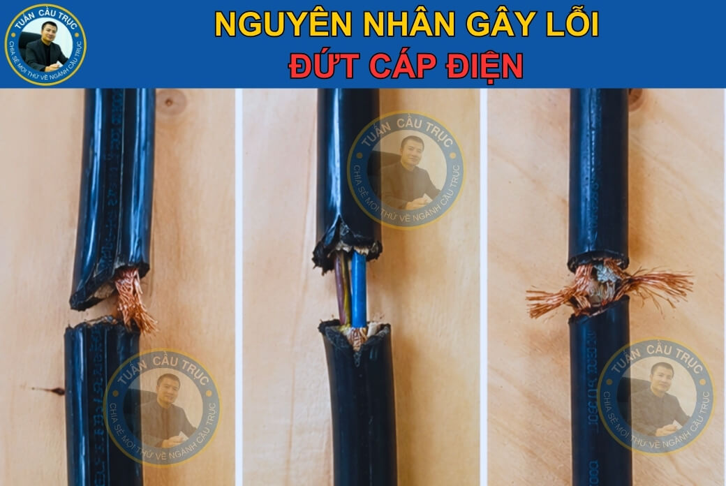 Nguyên nhân gây lỗi đứt cáp điện Nguyên nhân gây lỗi đứt cáp điện