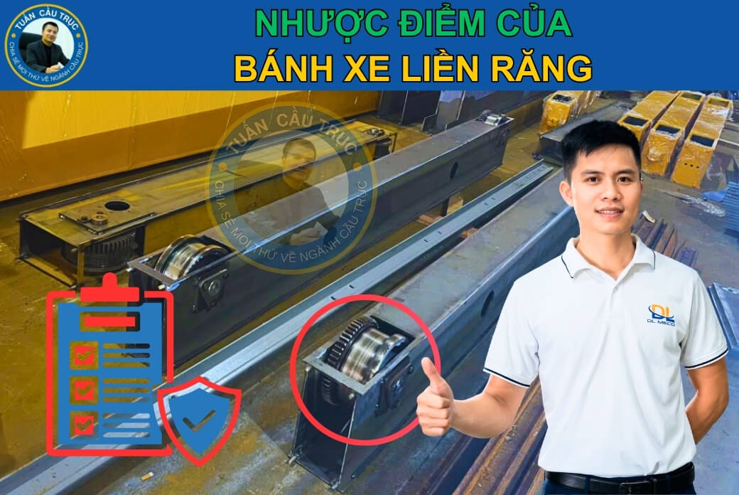 Nhược điểm của bánh xe liền răng Nhược điểm của bánh xe liền răng