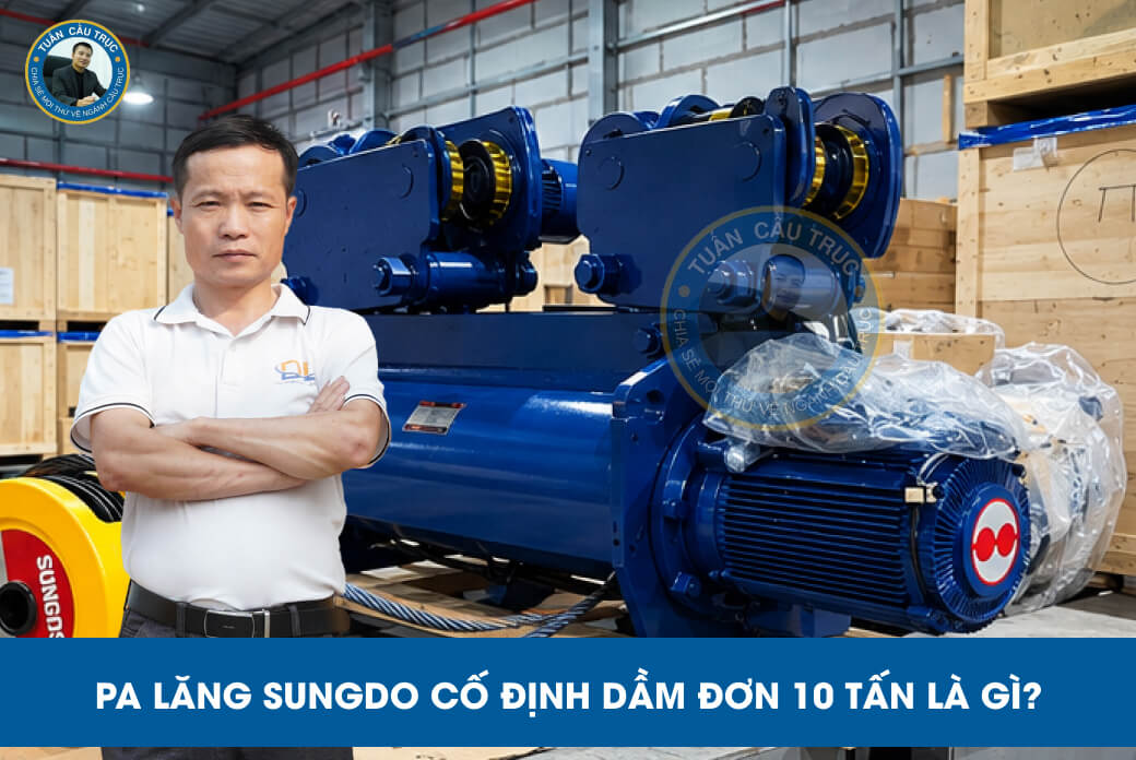 Pa lăng Sungdo cố định dầm đơn 10 tấn là gì? Pa lăng Sungdo cố định dầm đơn 10 tấn là gì?