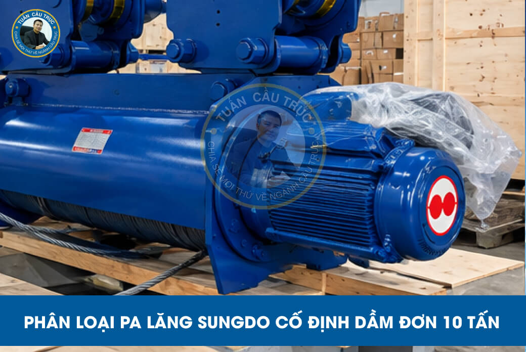 Phân loại pa lăng Sungdo cố định dầm đơn 10 tấn Phân loại pa lăng Sungdo cố định dầm đơn 10 tấn