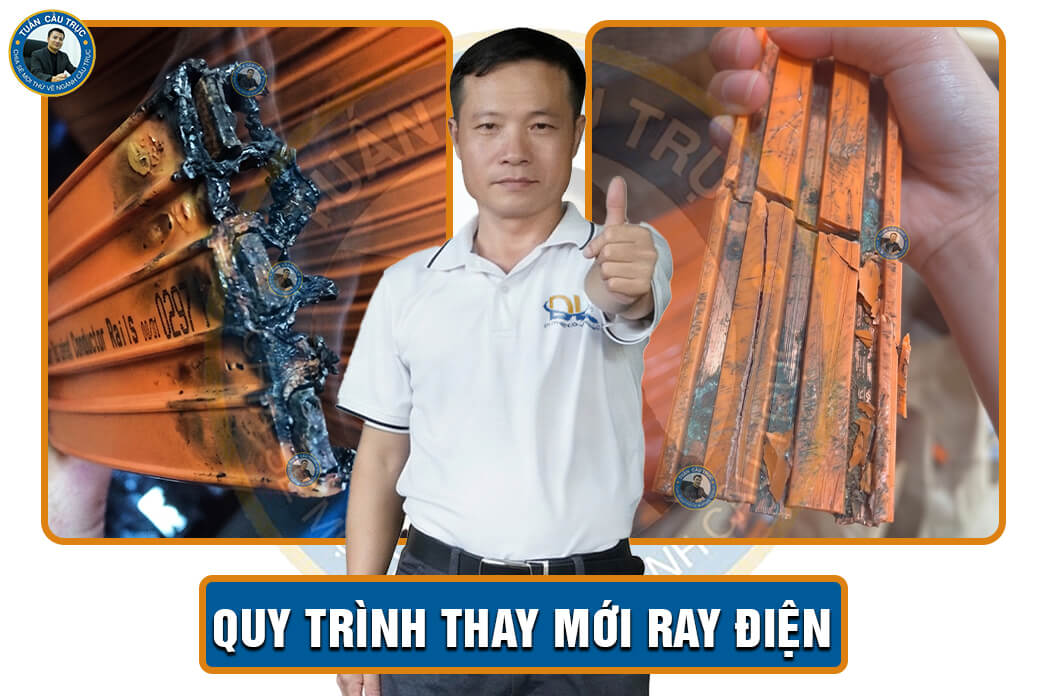 Quy trình thay mới ray điện Quy trình thay mới ray điện