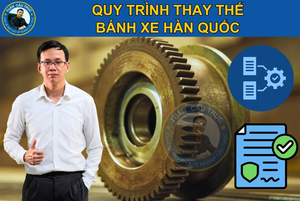 Quy trình thay thế bánh xe Hàn Quốc Quy trình thay thế bánh xe Hàn Quốc