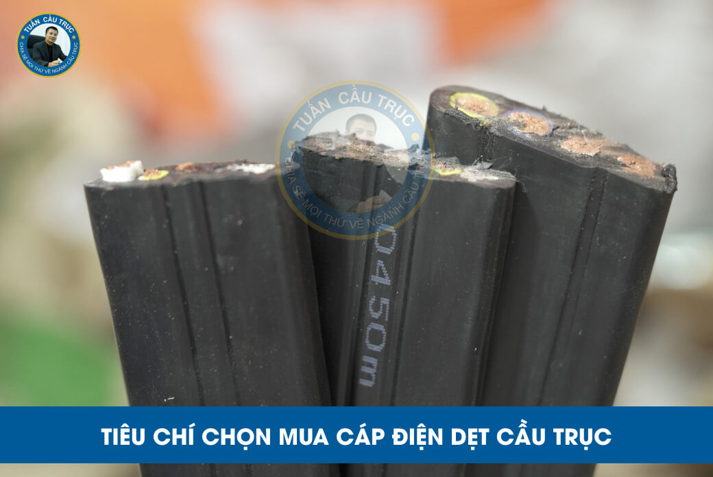 Tiêu chí chọn mua cáp điện dẹt cầu trục Tiêu chí chọn mua cáp điện dẹt cầu trục