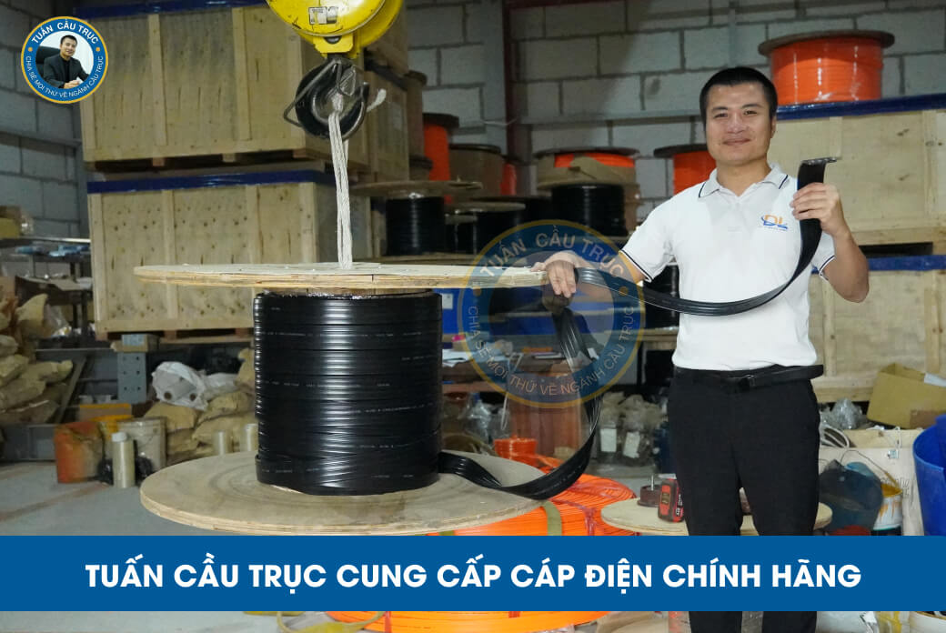 Tuấn Cầu Trục cung cấp cáp điện chính hãng Tuấn Cầu Trục cung cấp cáp điện chính hãng