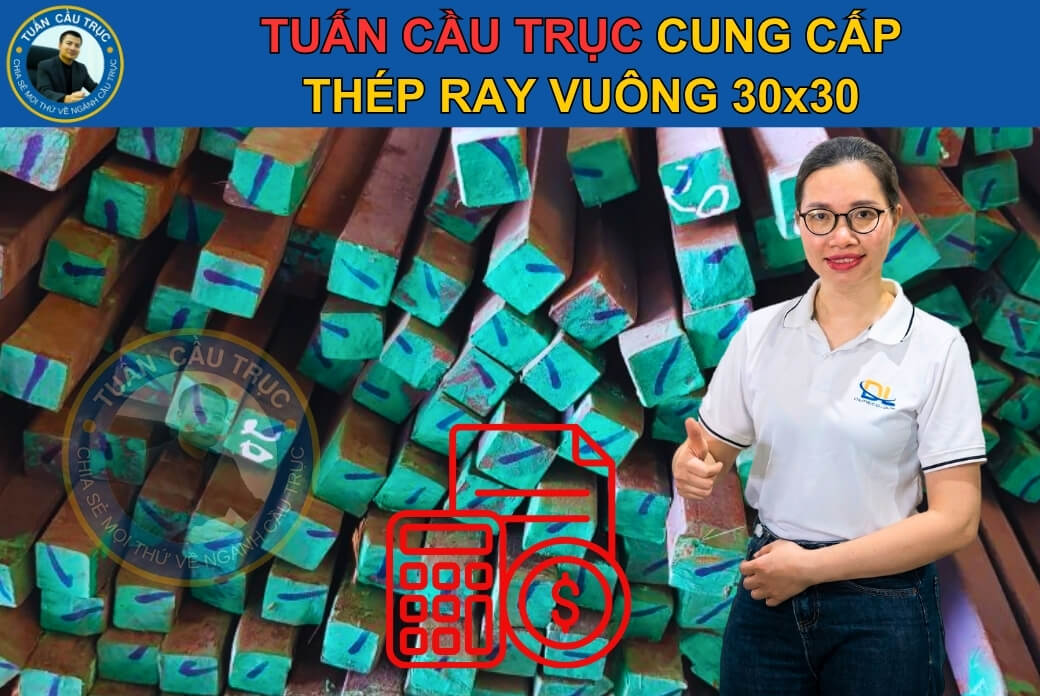 Tuấn Cầu Trục cung cấp thép ray vuông 30x30 Tuấn Cầu Trục cung cấp thép ray vuông 30x30