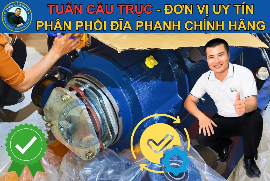 Tuấn Cầu Trục - Đơn vị phân phối đĩa phanh chính hãng Tuấn Cầu Trục - Đơn vị phân phối đĩa phanh chính hãng
